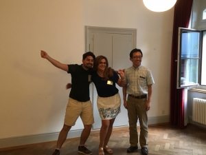 Our Pathways pioneers: Philip and Mojgan with Motoi